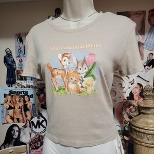Cute Baby Animals "Don't Mess With Us" Graphic Tee